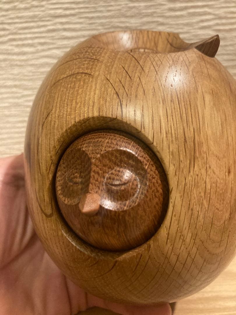 希少 HISA CRAFT 太田久幸 木の仲間たち 子持ちフクロウ