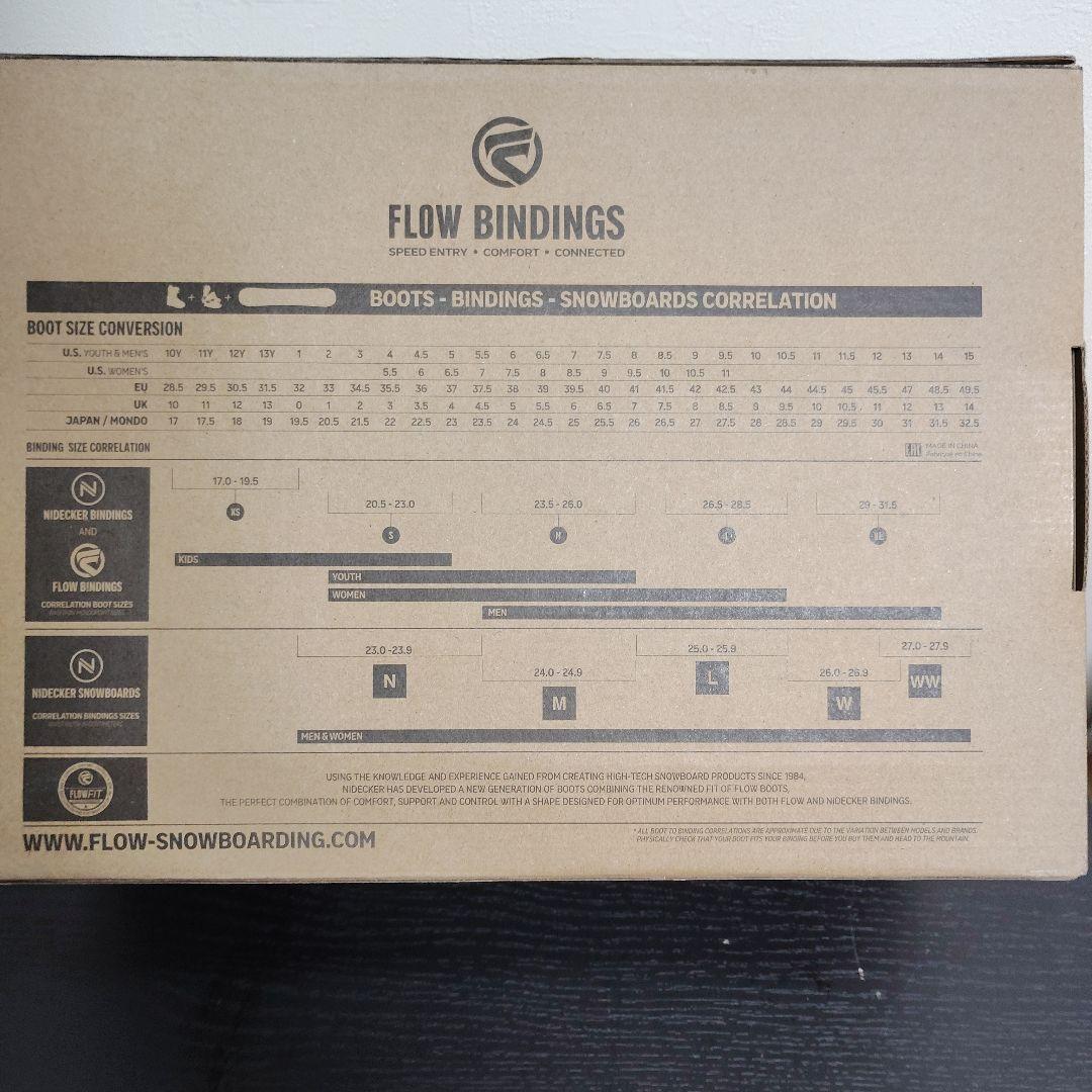 FLOW FUSE ビンディング ブラック L