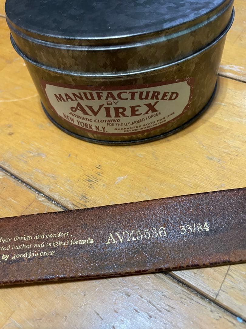 AVIREX ヴィンテージレザー ベルト　AVEX5536 33/84