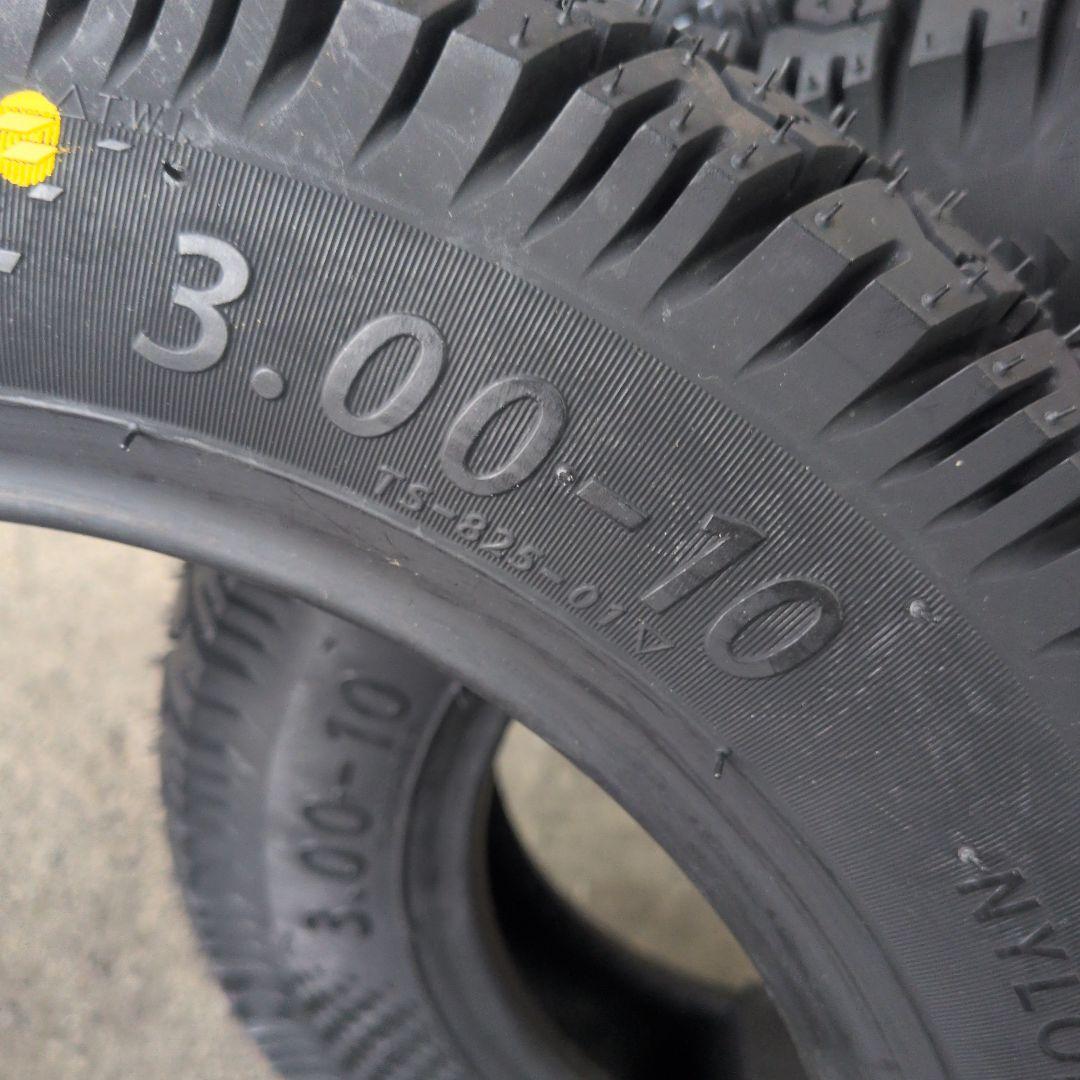 2本セット スノータイヤ チューブレス TIMSUN 3.00-10 