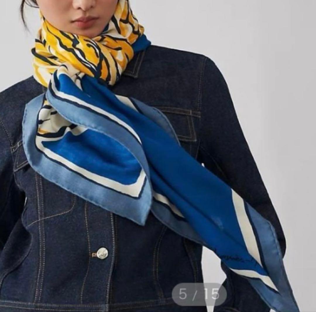 HERMES エルメス カシミアシルク 140 ペガサスのように自由に