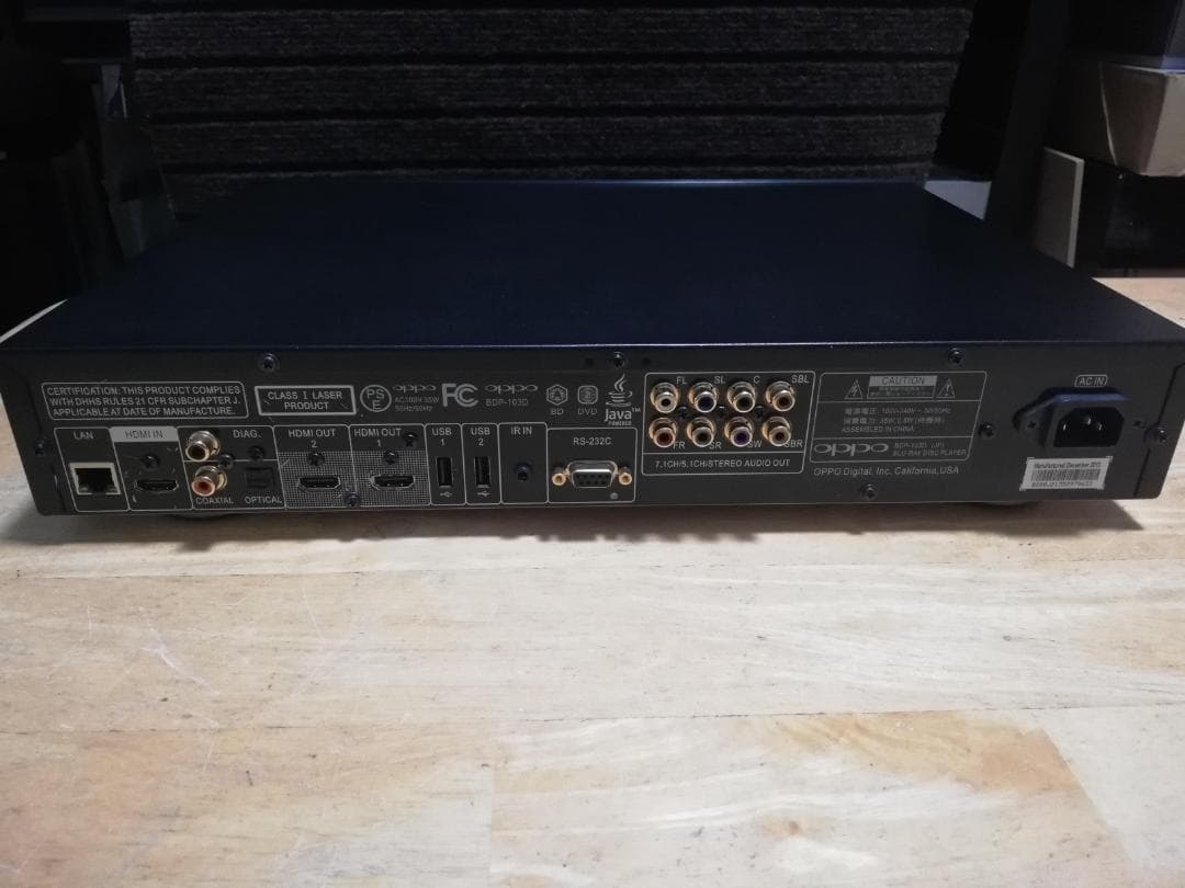 【送料無料】OPPO BDP-103DJP　ブルーレイプレーヤー