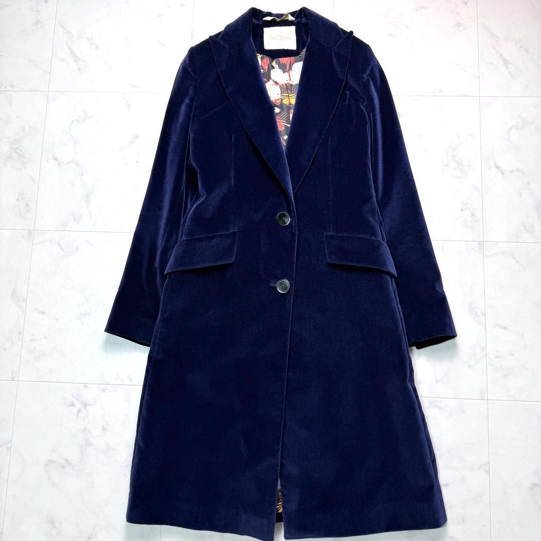 美品】BOTTEGA MARTINESE イタリア製 チェスターコート ベロア