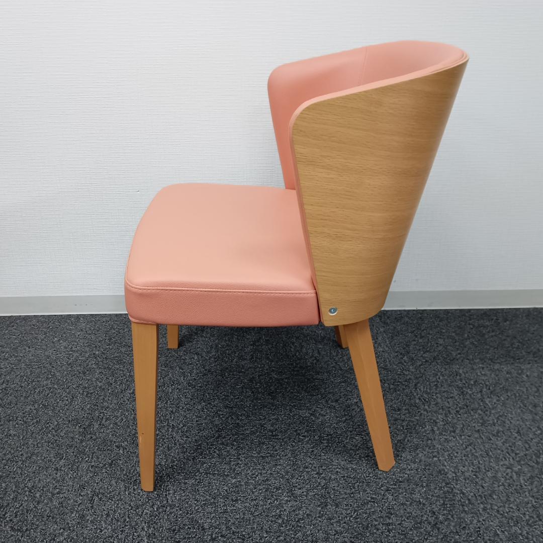 ★CRES／クレス★ZENON／ゼノン★ダイニングチェア★2脚セット★ピンク系★