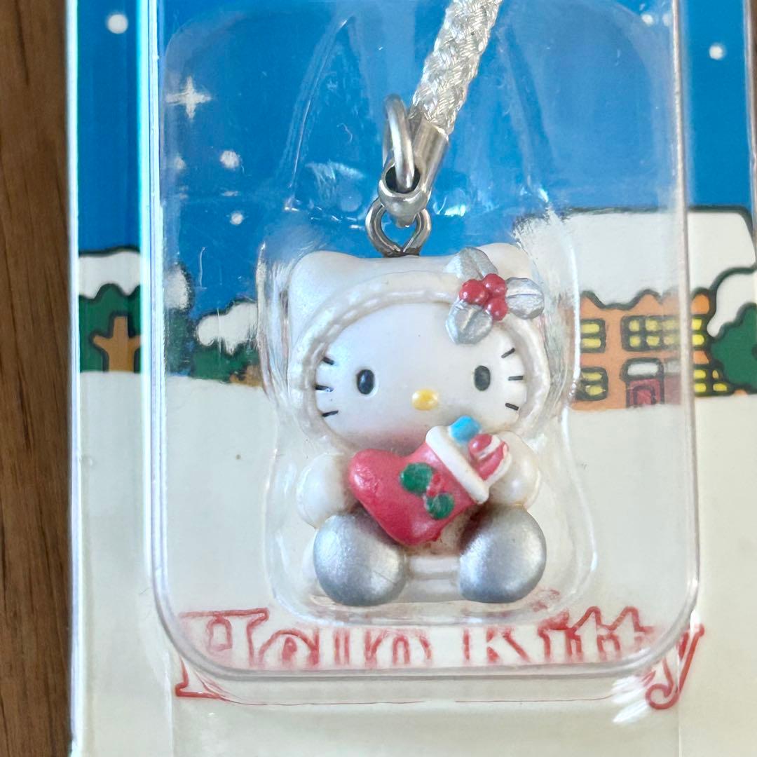 希少 】 ハローキティ クリスマス 限定 ブーツ ストラップ 根付け レア