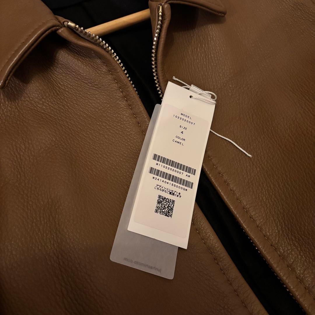 junhashimoto ZIP LEATHER SHIRTS ディアスキン