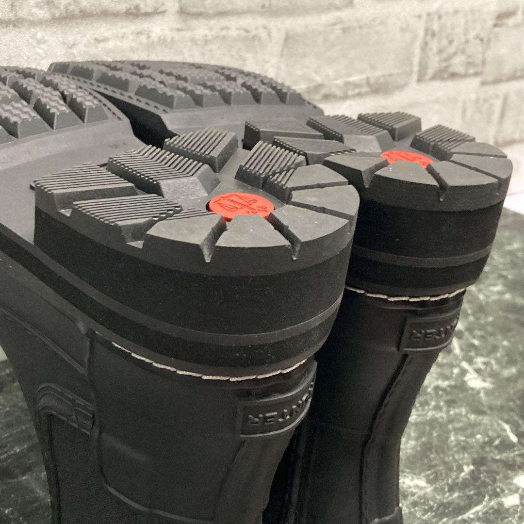 ✨未使用級✨HUNTER リファインドステッチ チェルシーブーツ◇サイドゴア 黒