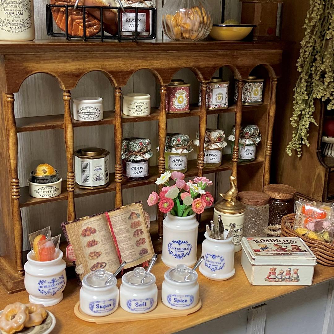 ミニチュアキッチン雑貨 カトラリーキャニスターポット ドールハウス