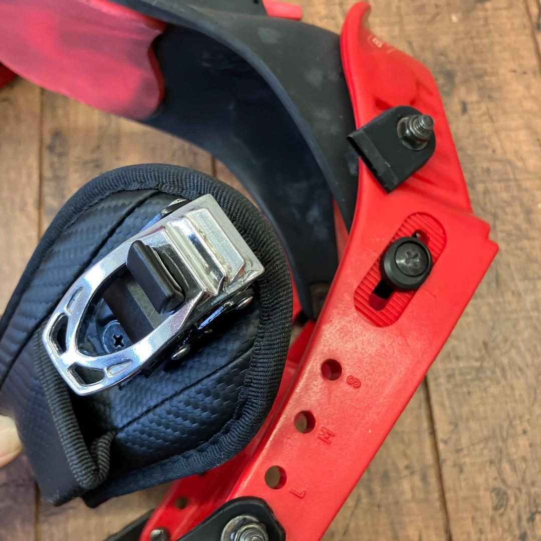 バートン BURTON バインティング スノーボード ビンディング 赤黒