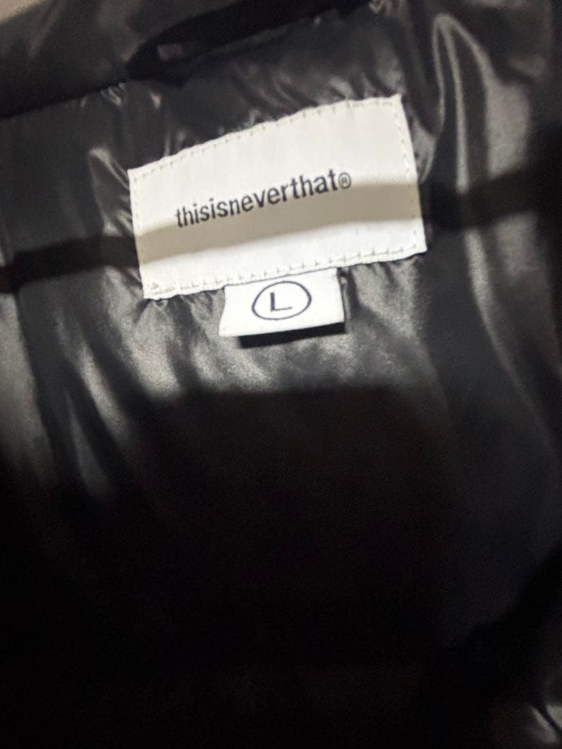 thisisneverthat ブラック ダウンジャケット L