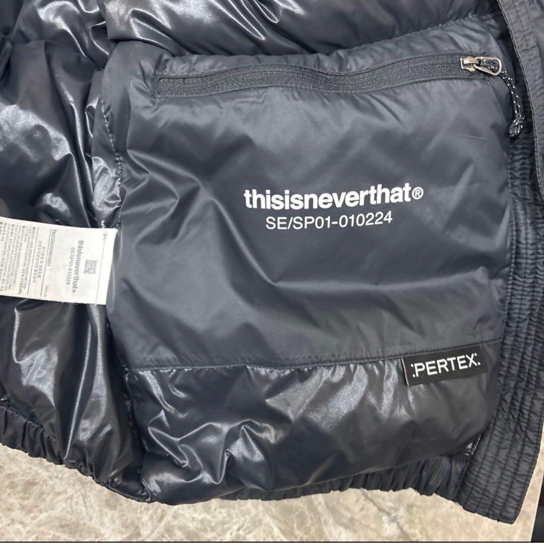 thisisneverthat ブラック ダウンジャケット L