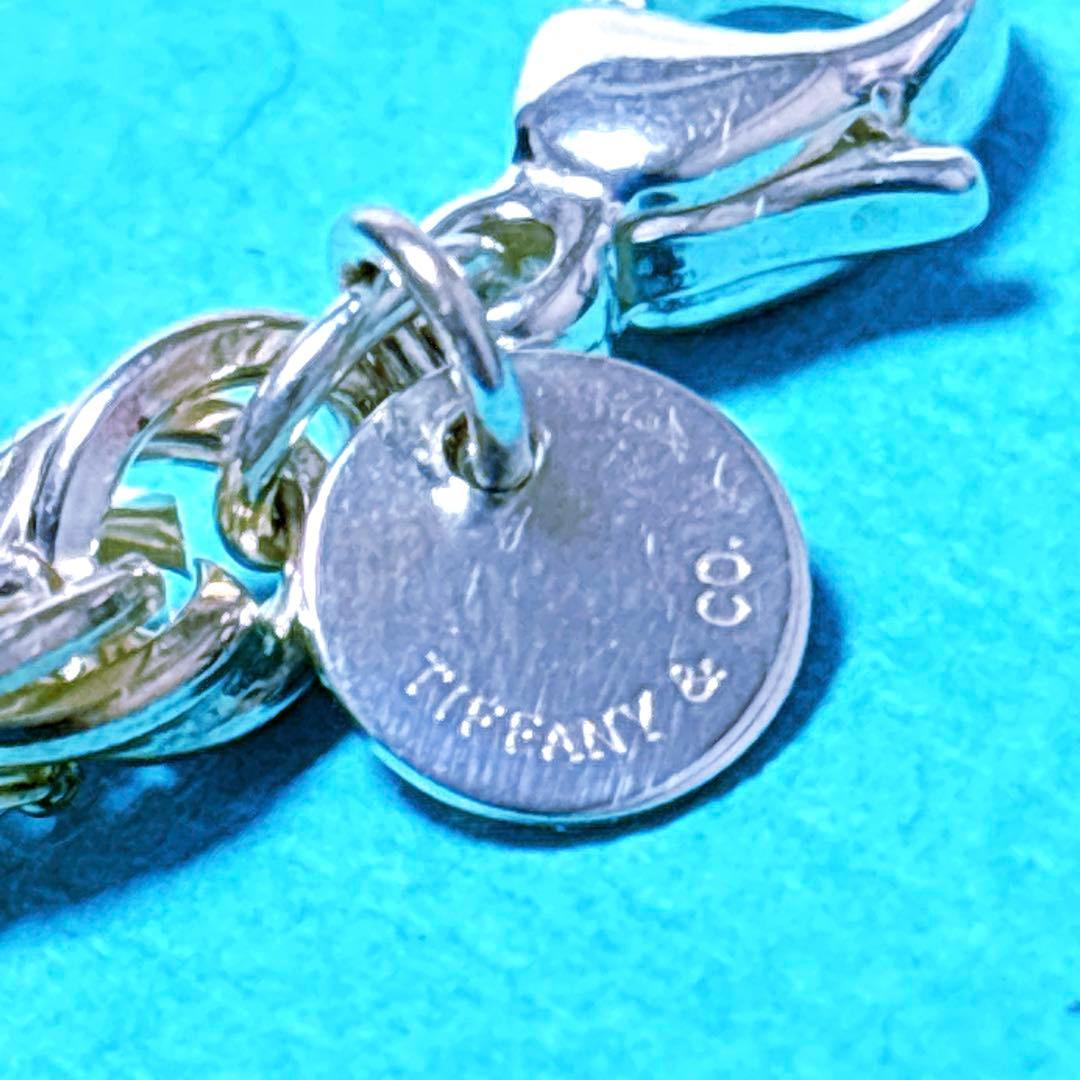 【極美品】18.5cm ティファニー ツイストコンビブレスレット 925/750