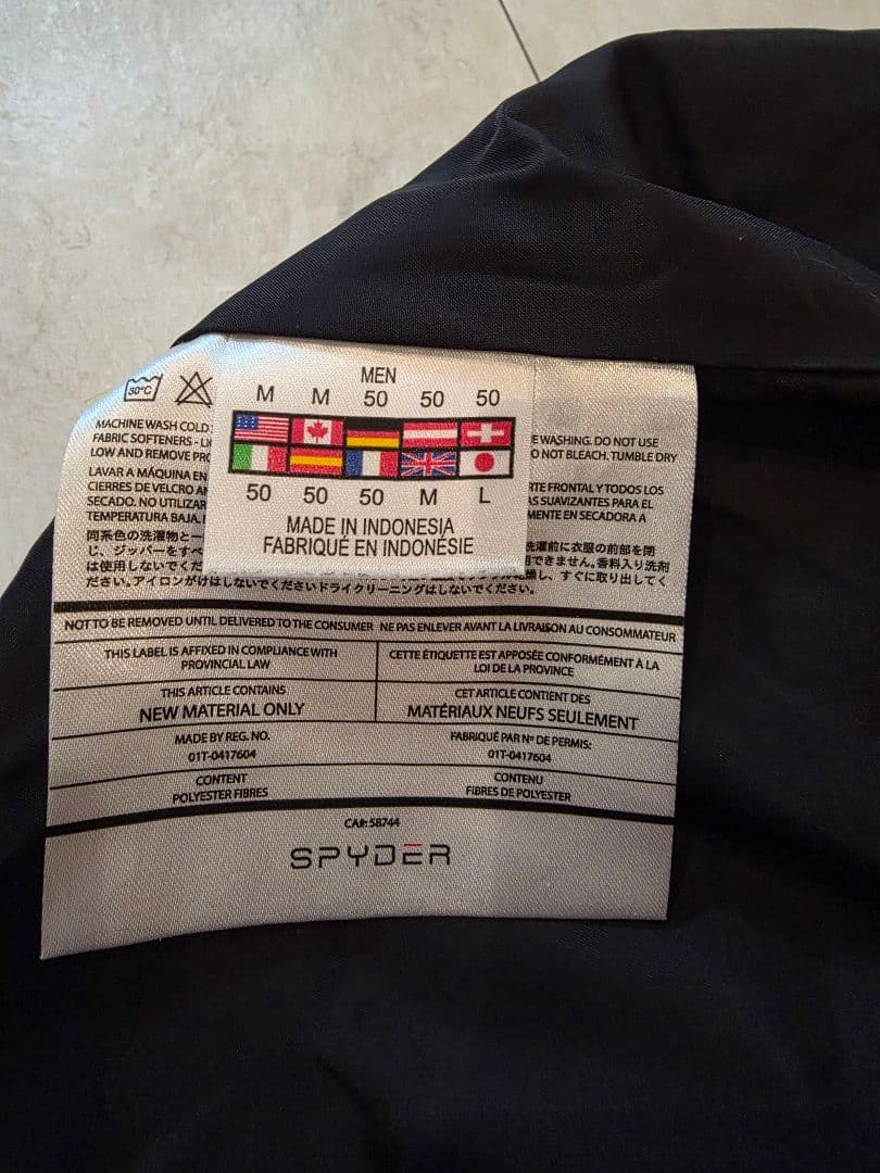 SPYDER レッド ウェア 日本Lサイズ