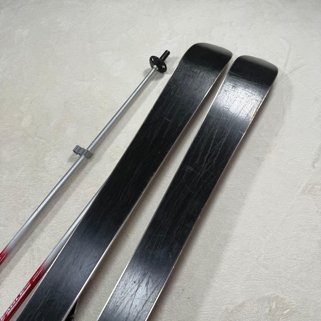 NISHIZAWA スキー板160 ステッキ セット ビンディング付 - メルカリ