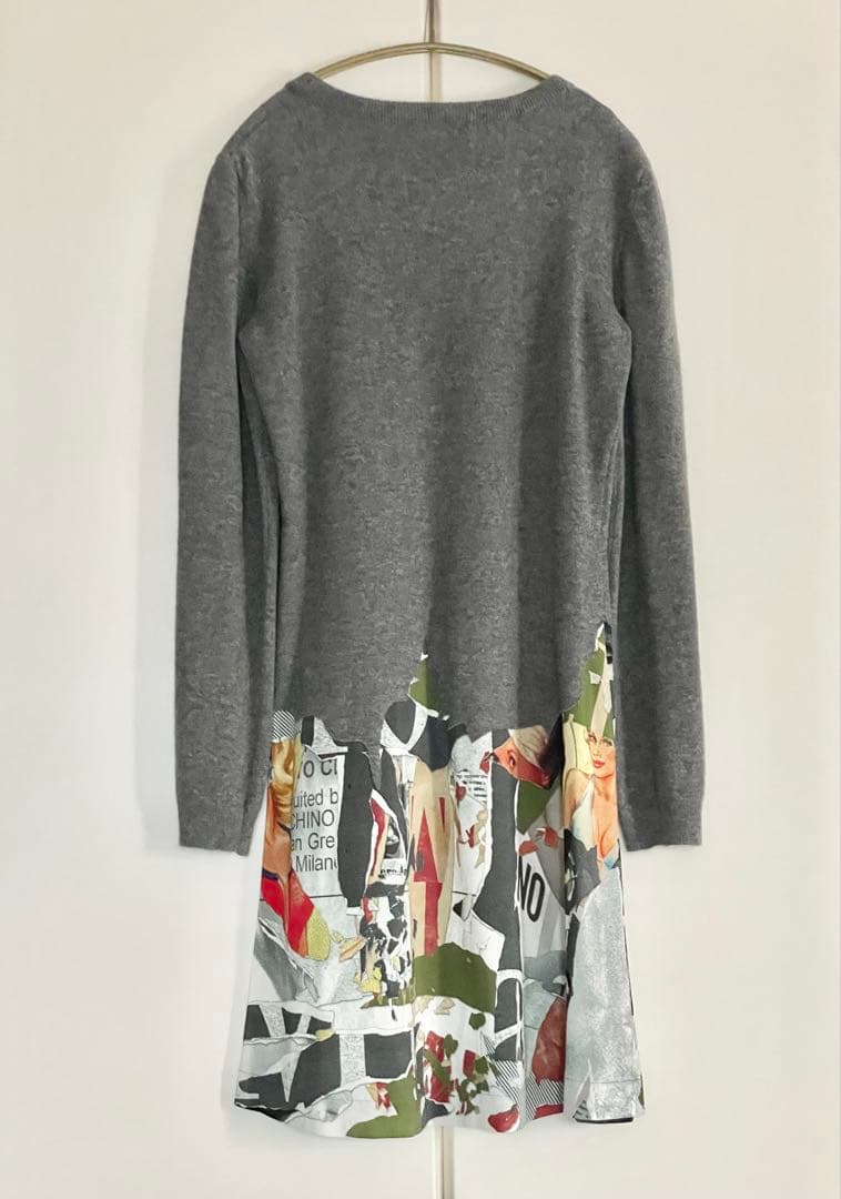 【未着用】モスキーノクチュールひざ丈ワンピース