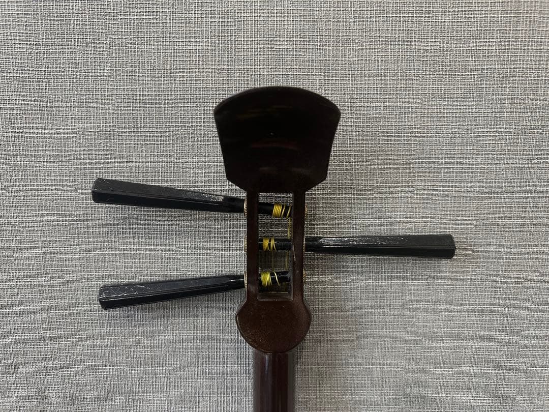 【ケース付き】三味線 本体 白赤