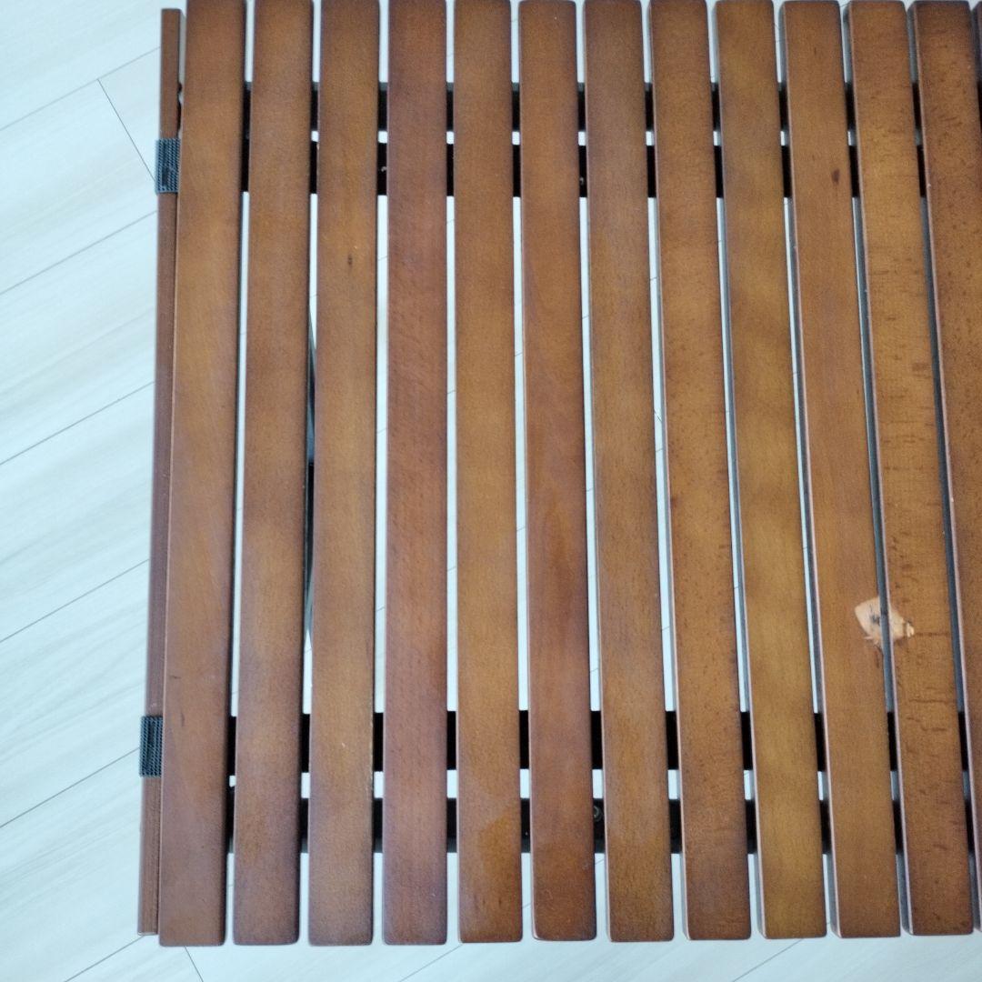 【Hy】クイックキャンプ 折りたたみ スリムウッドロールテーブル 120