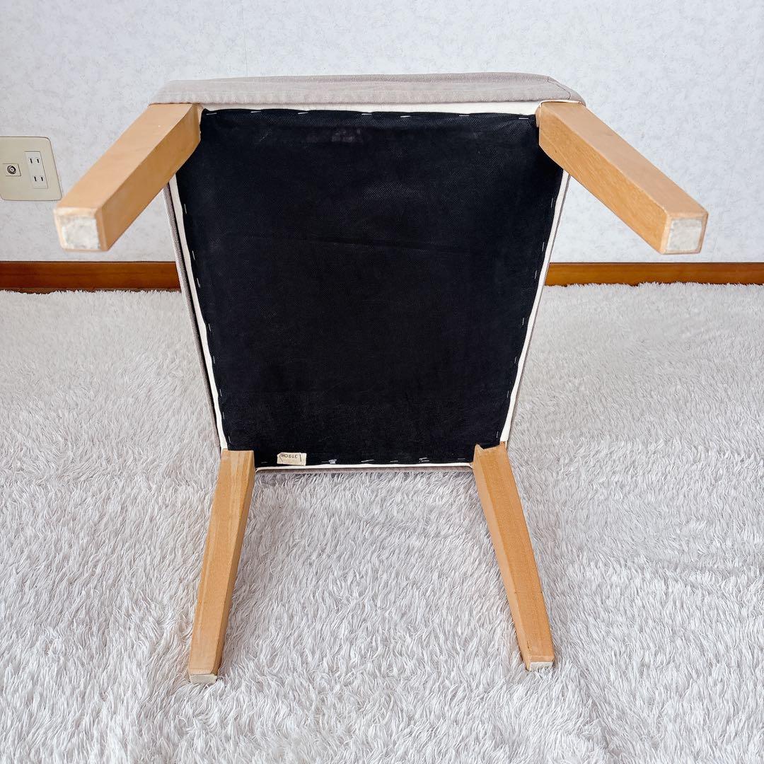 廃番】無印良品 MUJI ダイニングチェア 天然木ブナ材　無垢材 カバー付き