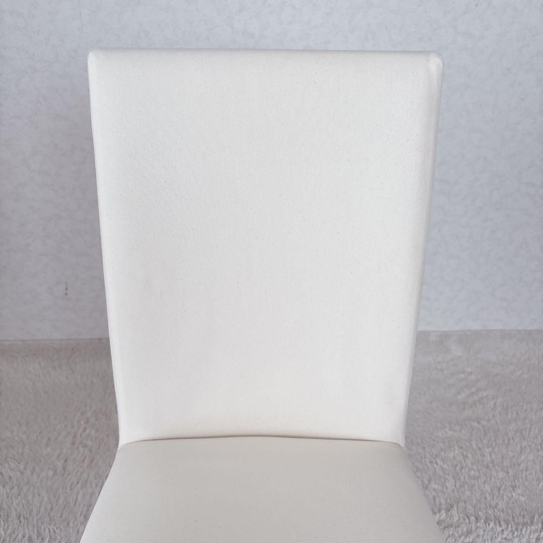 廃番】無印良品 MUJI ダイニングチェア 天然木ブナ材　無垢材 カバー付き