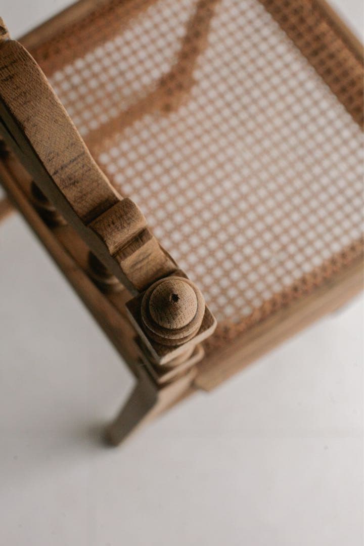 フランスアンティーク　ペーパーコードチェア　無垢材　古家具　アンティークチェア