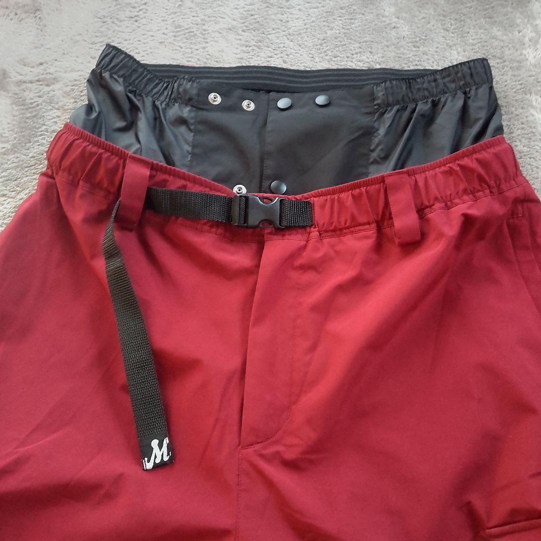 MAHF スノーボード　ウエア　上下セット　上XL と下XXL　バーガンディ