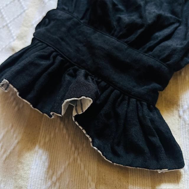 値下！極レア極美品！nolumさん ドロワーズ 黒 リネンパンツ ギャザー