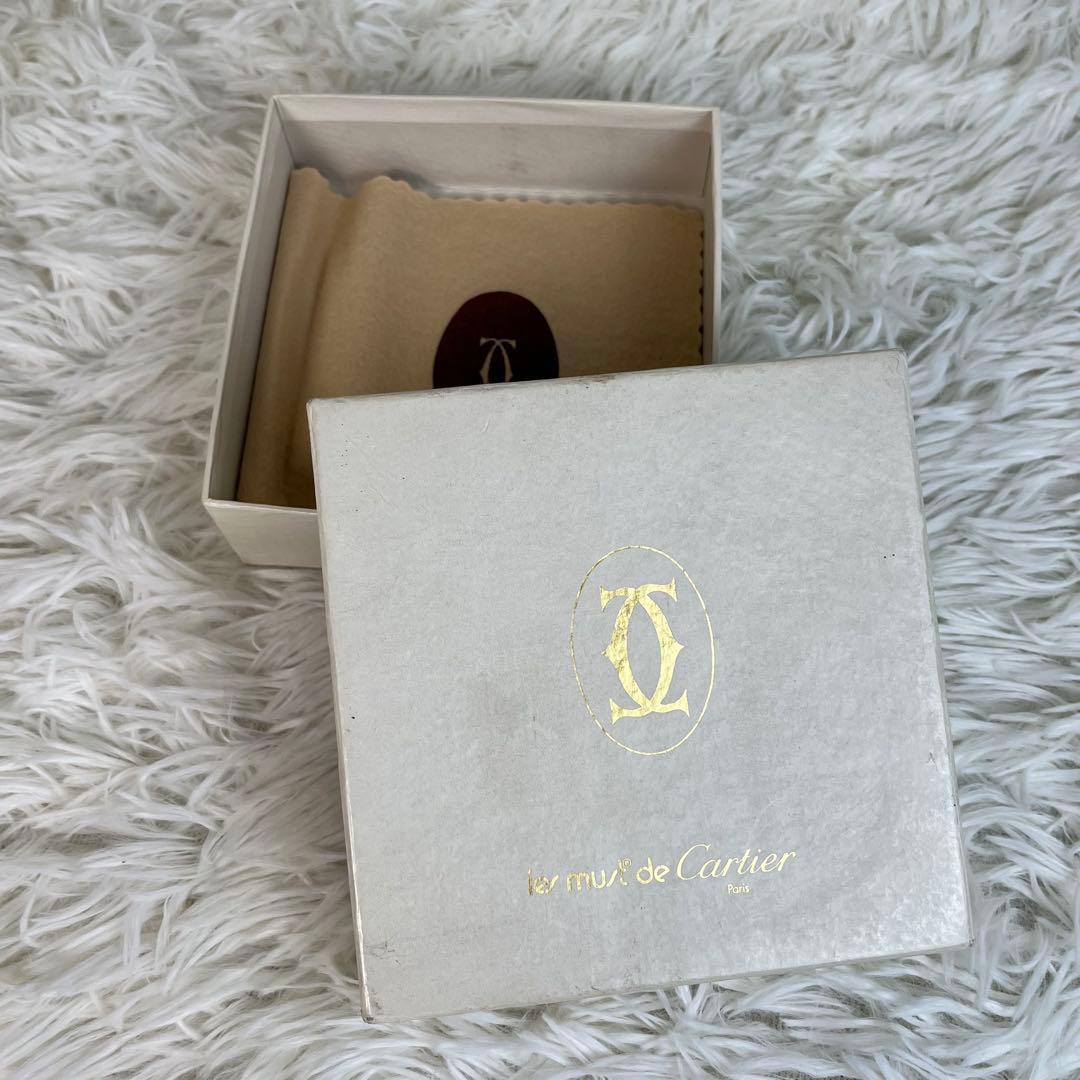 美品　Cartier ベルト　レザー　マストライン　ボルドー　シルバー　ゴールド