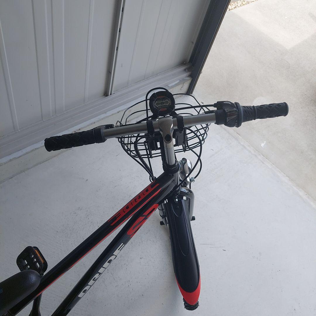 もんじDRAIDE 26インチ キッズサイクル ブラック/レッド