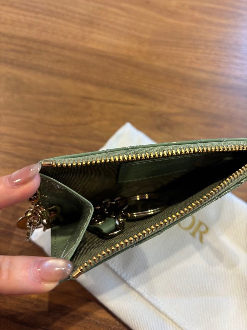 Diorディオール グリーン エナメルキーケース