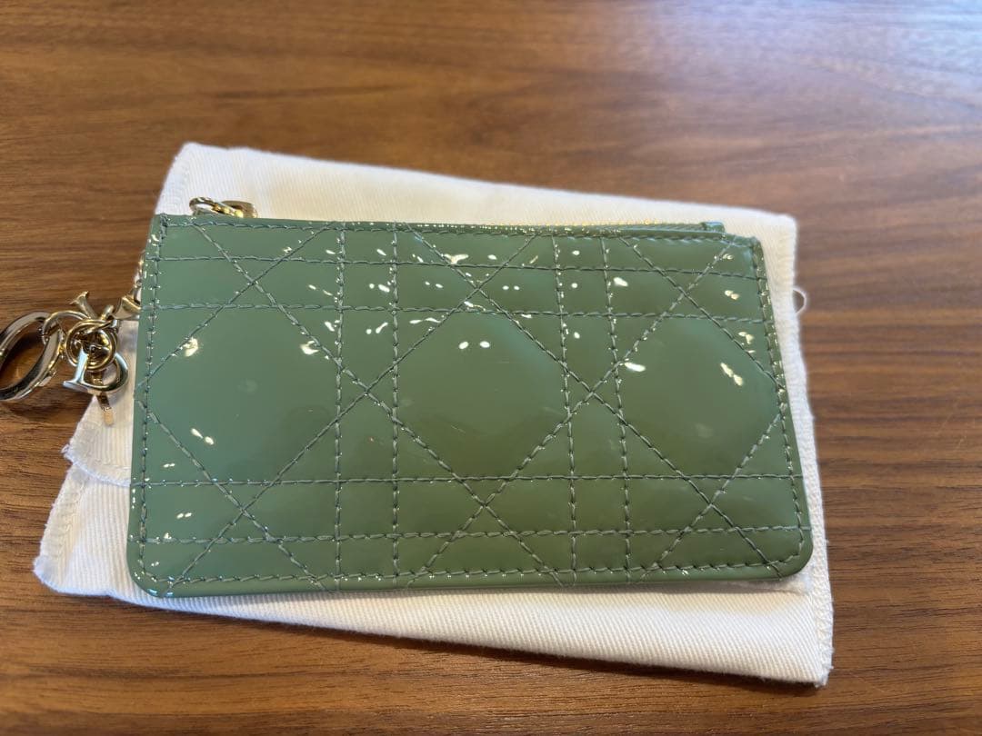 Diorディオール グリーン エナメルキーケース