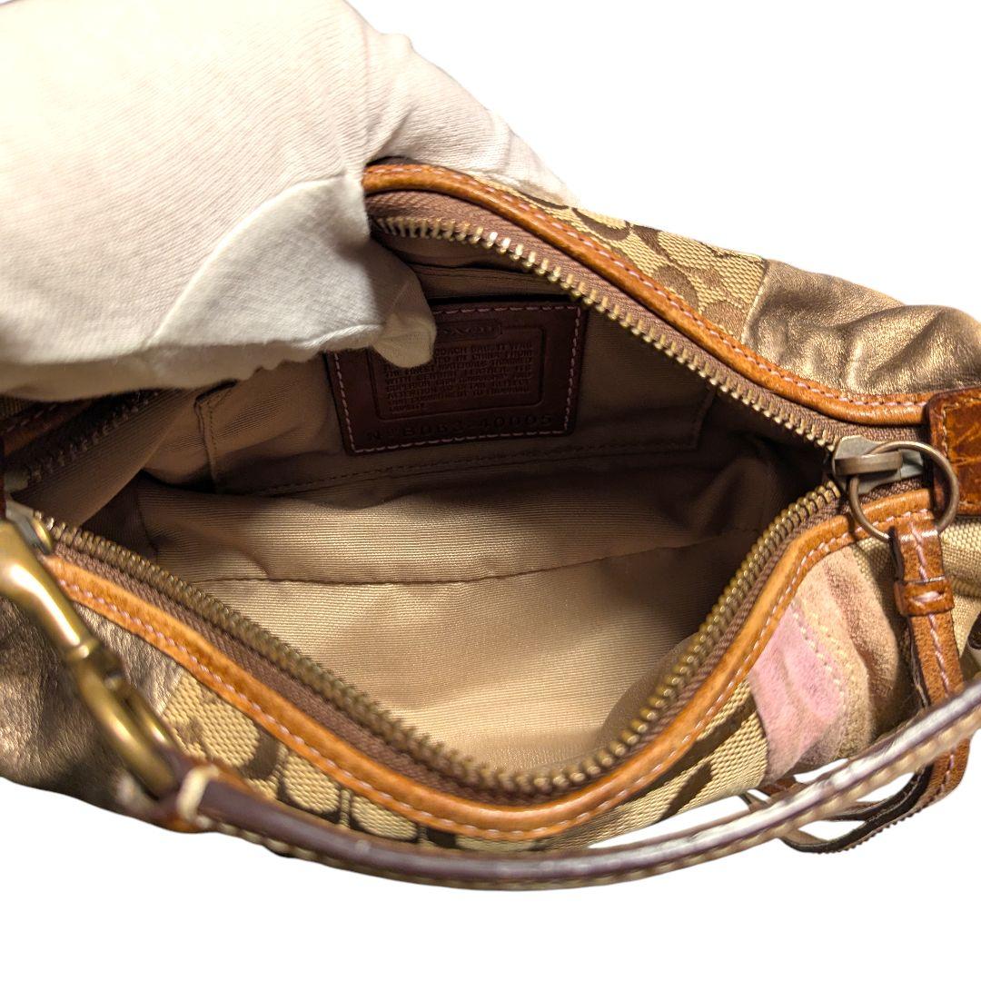 COACH コーチ パッチワーク アクセサリーポーチ ミニワンショルダーバッグ