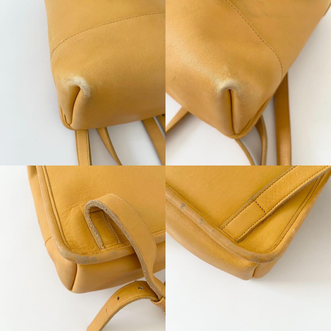 バッグ Vintage Coach old Backpack 9960 yellow