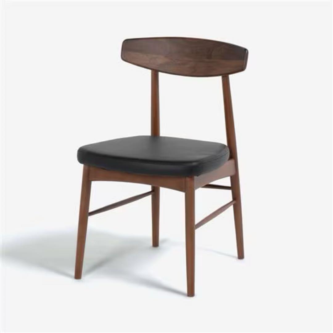 【2脚セット】ダイニングチェア ユノ3A ウォールナット