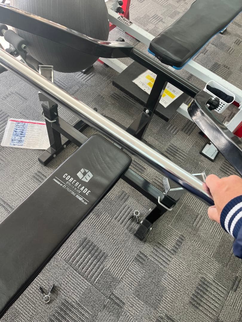 COREBLADE ベンチプレス安全ストッパー付 調整可能 引取り大丈夫です