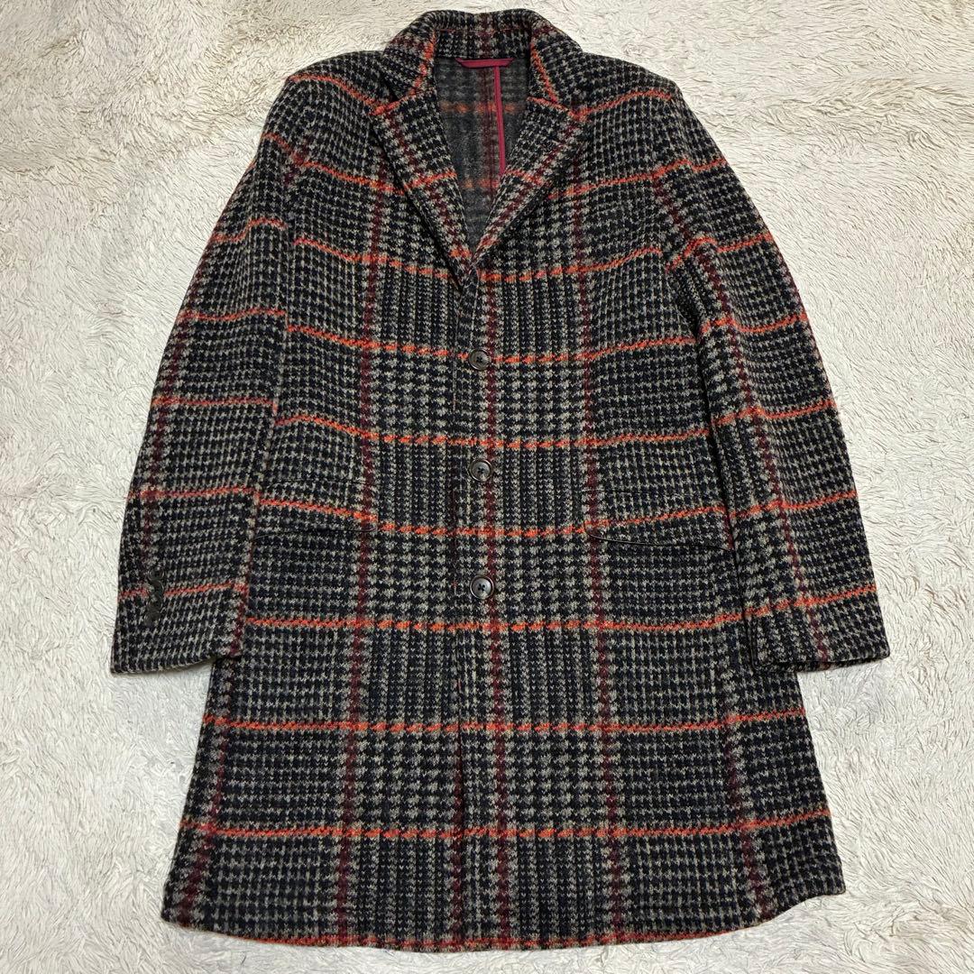 G-STAGE 【美品】 高年式 近年 蜂 ビー イタリア製 チェック コート