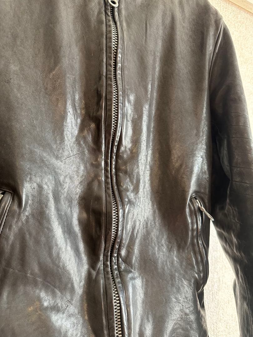 バックラッシュ イタリアンショルダー シングルライダースジャケット L 美品