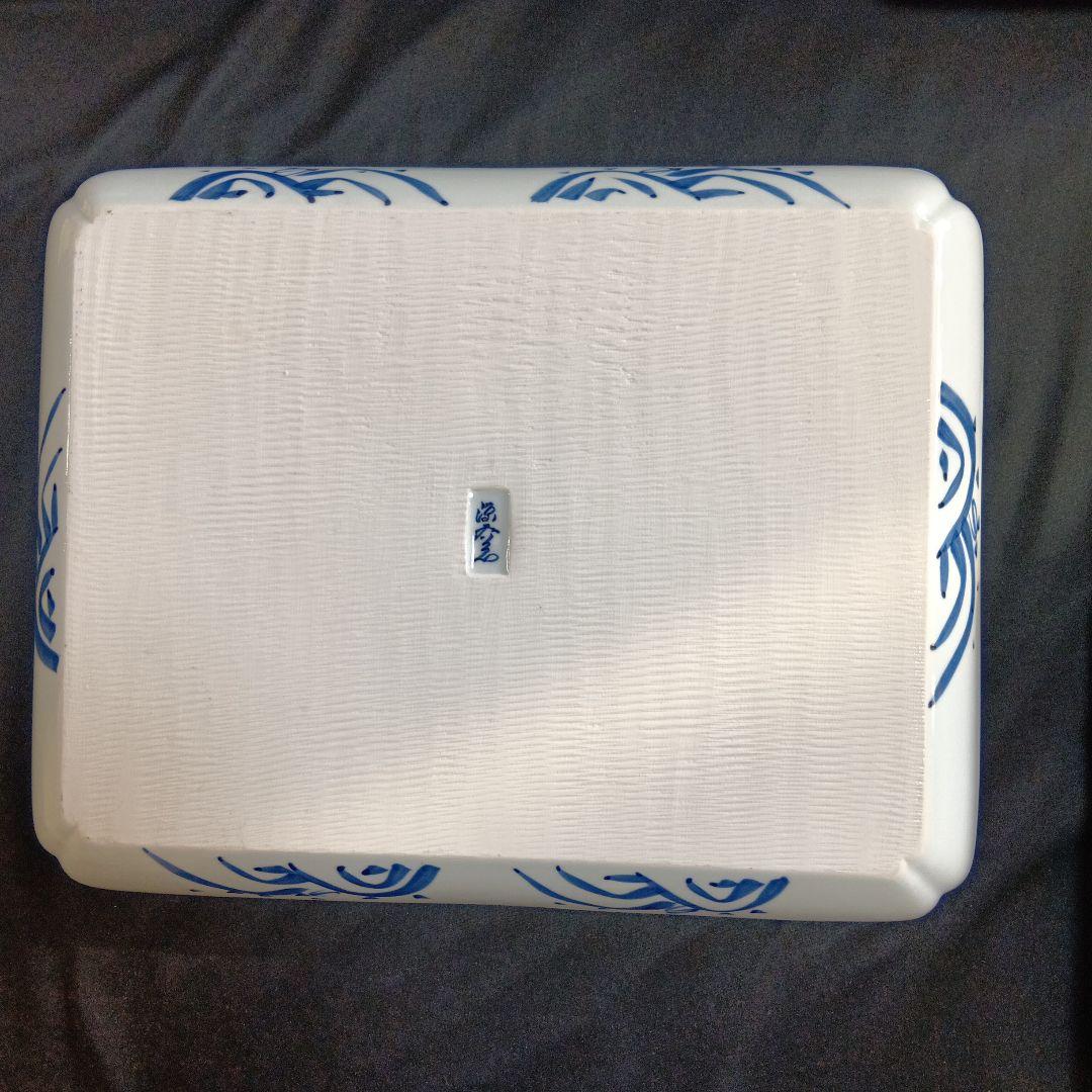 源右衛門　波模様の皿 特大大中小22枚セット