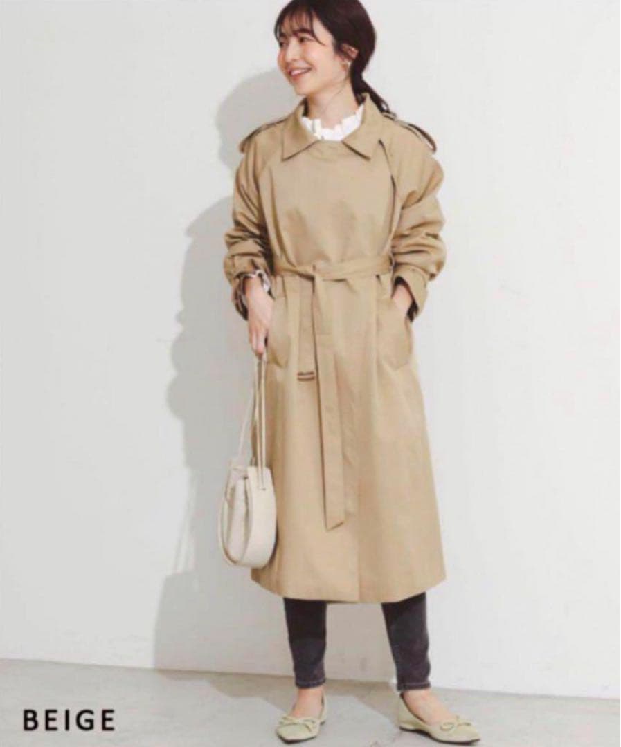 Basementonline トレンチコート ベージュ フリーサイズ - メルカリ