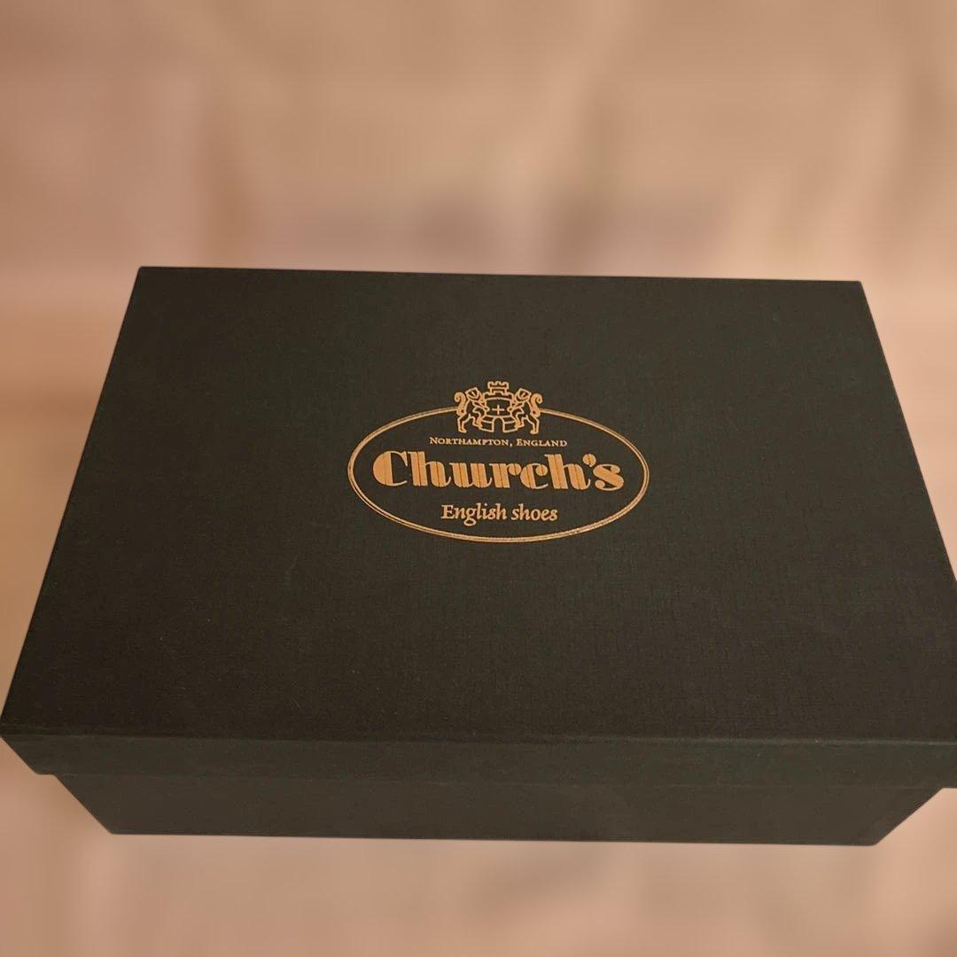 Church’s 黒エナメルドレスシューズ レースアップ