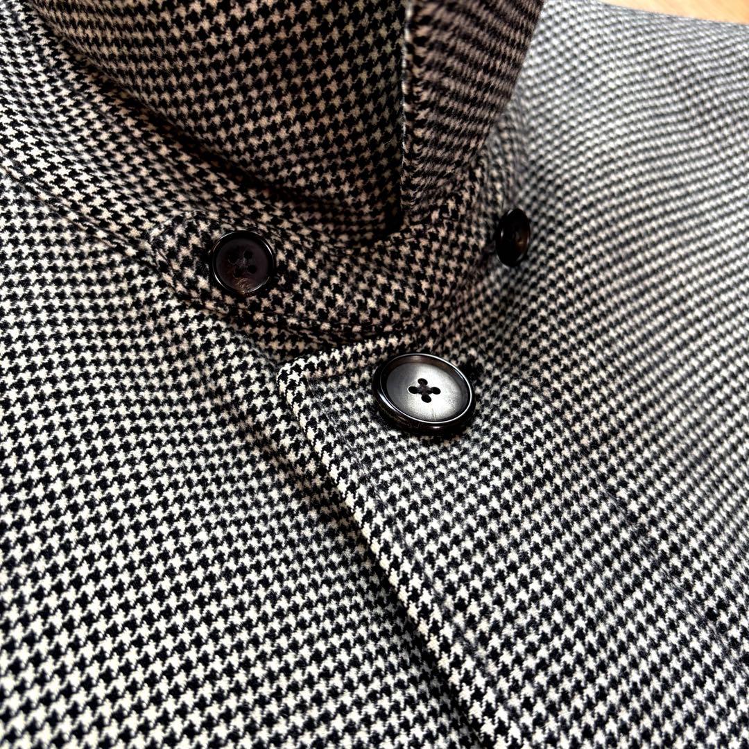 UNITED ARROWS ステンカラーコートウール 千鳥 ライナー付 Mサイズ