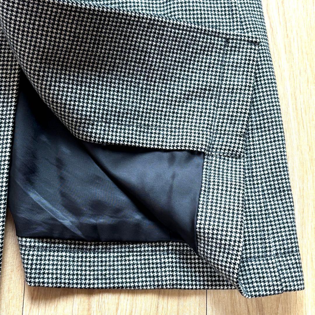 UNITED ARROWS ステンカラーコートウール 千鳥 ライナー付 Mサイズ