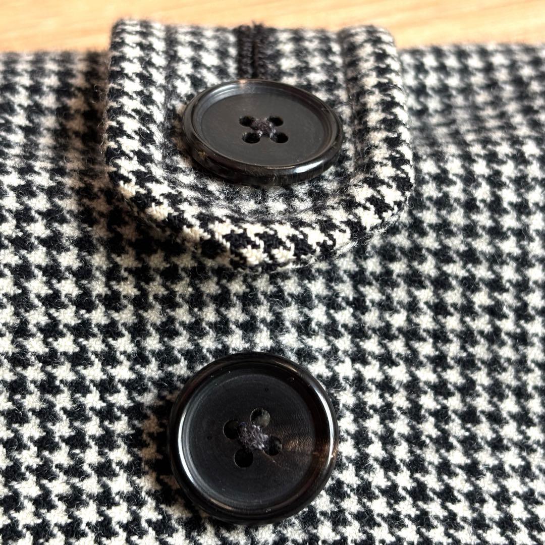 UNITED ARROWS ステンカラーコートウール 千鳥 ライナー付 Mサイズ