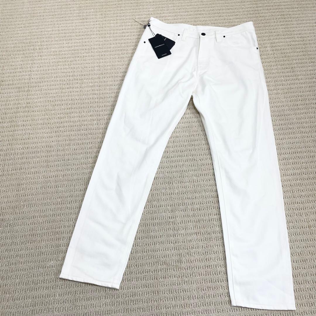 未使用】エンポリオアルマーニ ホワイトデニム ストレート W33 - メルカリ