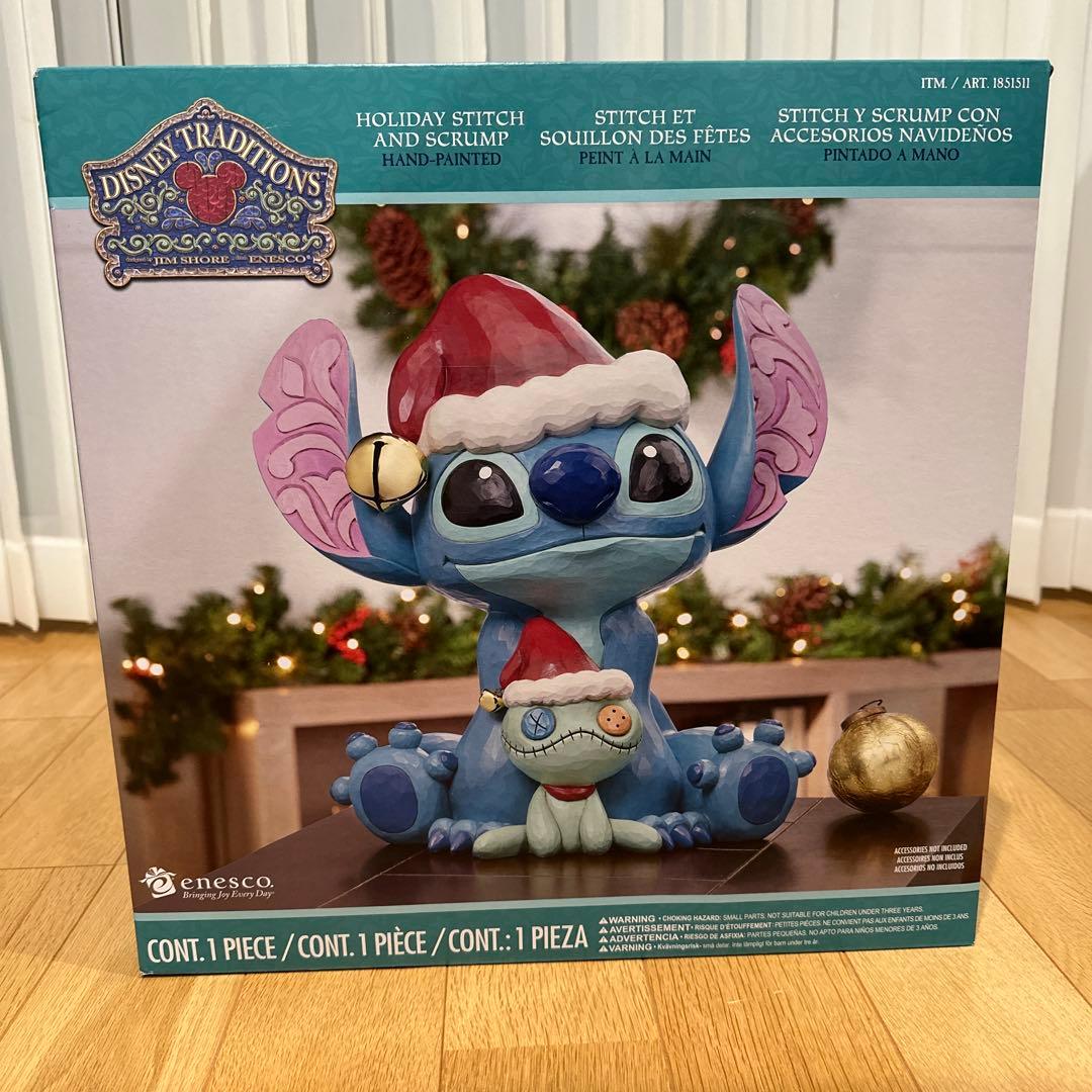 ジムショア　スティッチ　コストコ　クリスマス置物　COSTCO