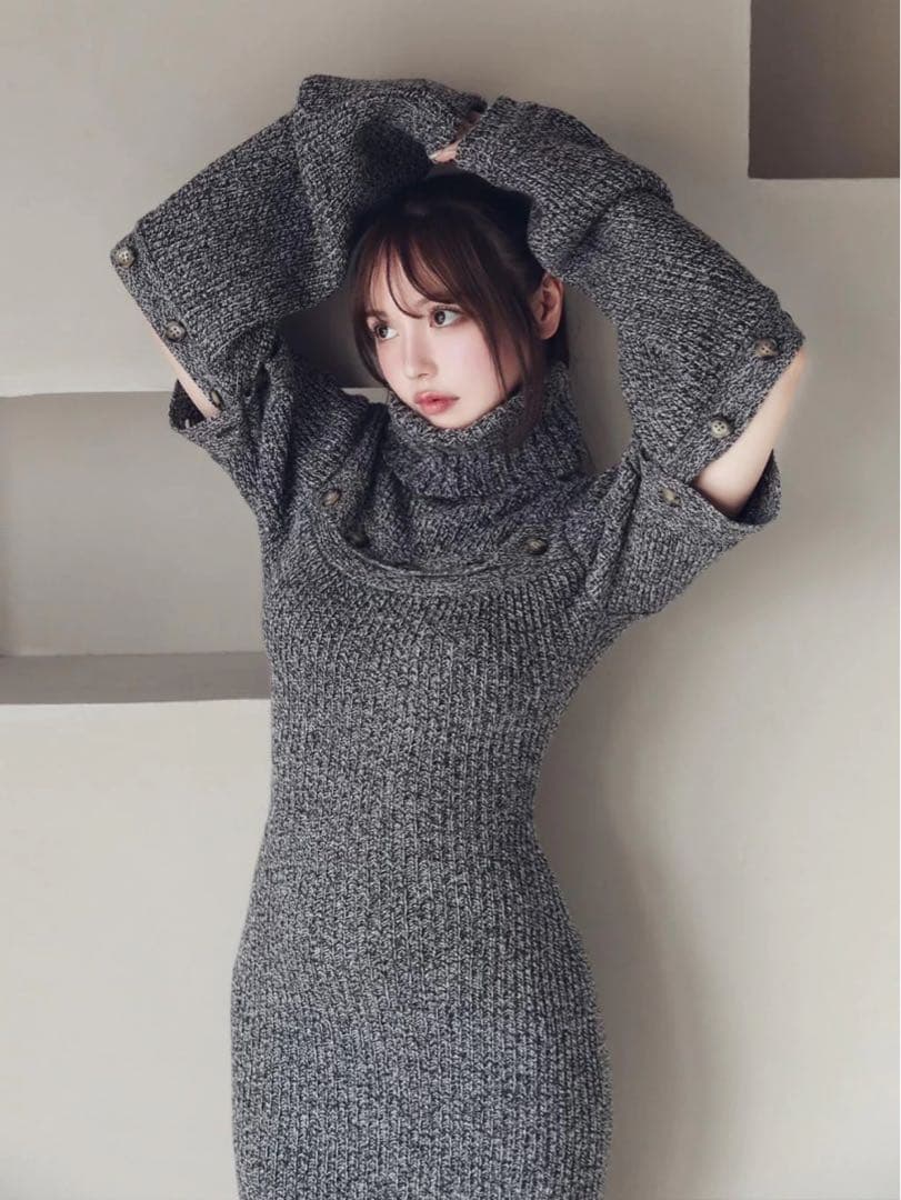 andmary アンドマリー sienna knit mini dress