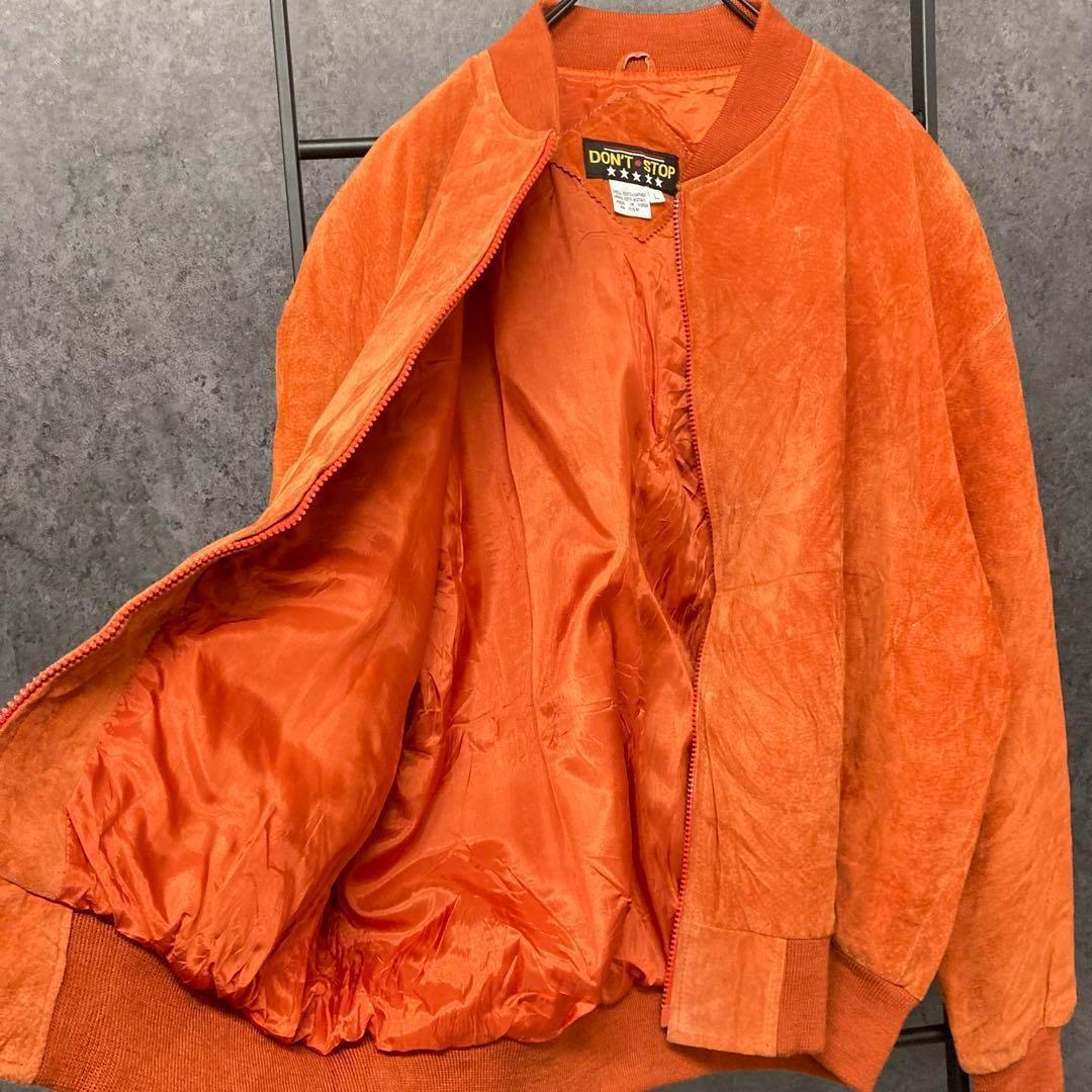 《US古着》ヴィンテージ スエード/レザー ジャケット/ブルゾン メンズL-XL