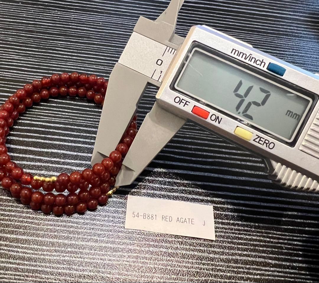 K18レディースブレスレットRED AGATE セール❣️