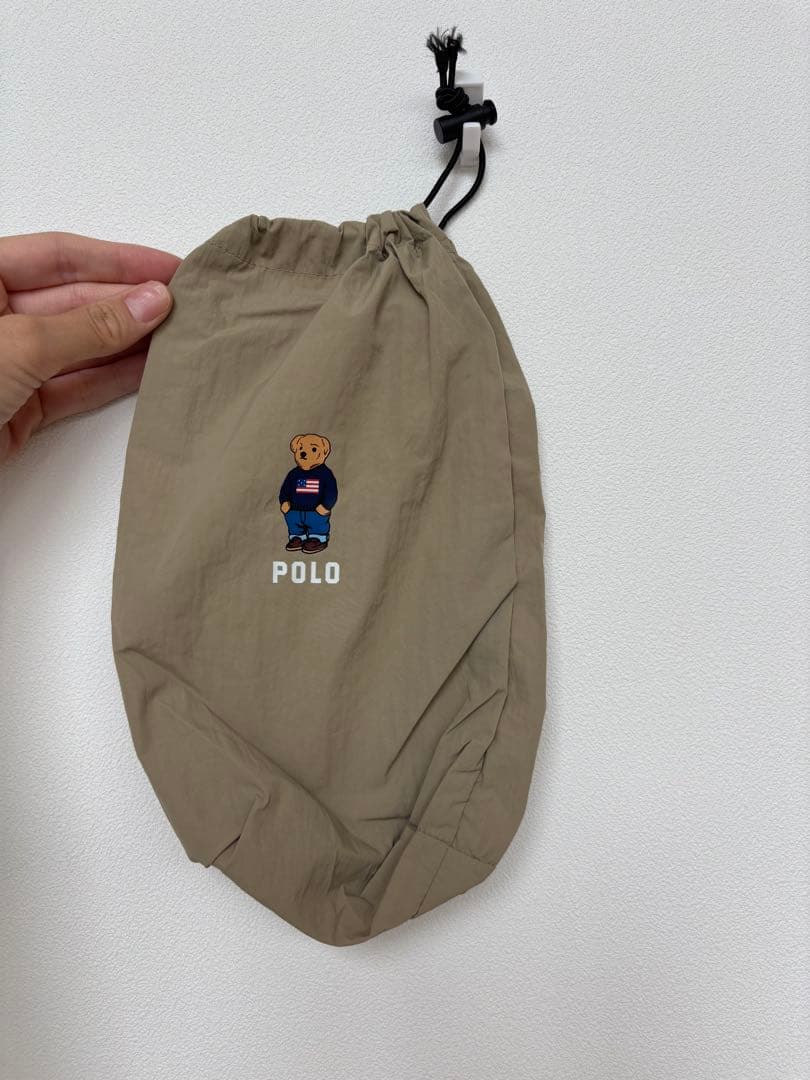 【新品タグ付き】POLO ベア刺繍 レインポンチョ ベージュ
