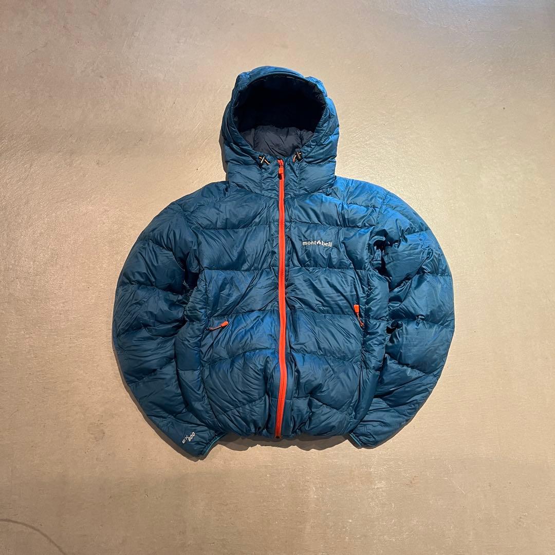 【希少カラー✨】montbell アルパインダウン　ターコイズ　ブルー M