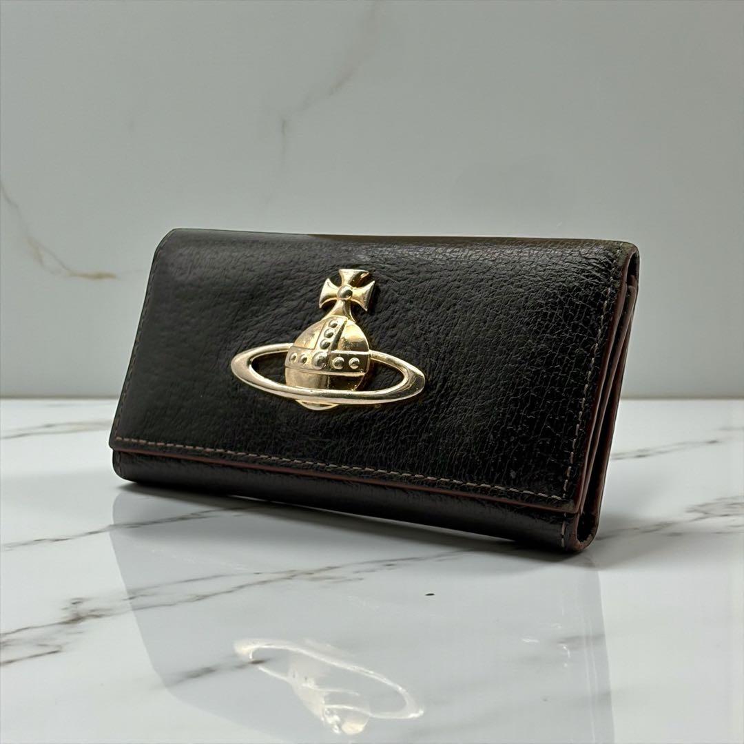 Vivienne Westwood ビッグオーブ4連 キーケース レザー 黒 - メルカリ